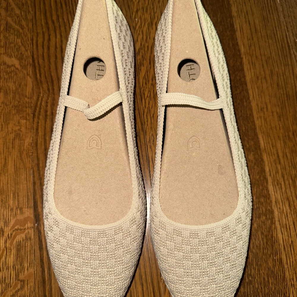 NEW Rothy's the max square Mary Jane frappe basketweave